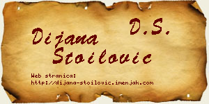 Dijana Stoilović vizit kartica